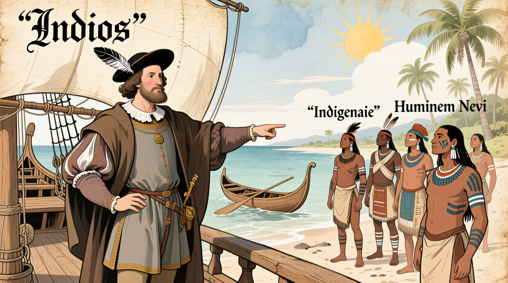 what did columbus call natives origins terminology