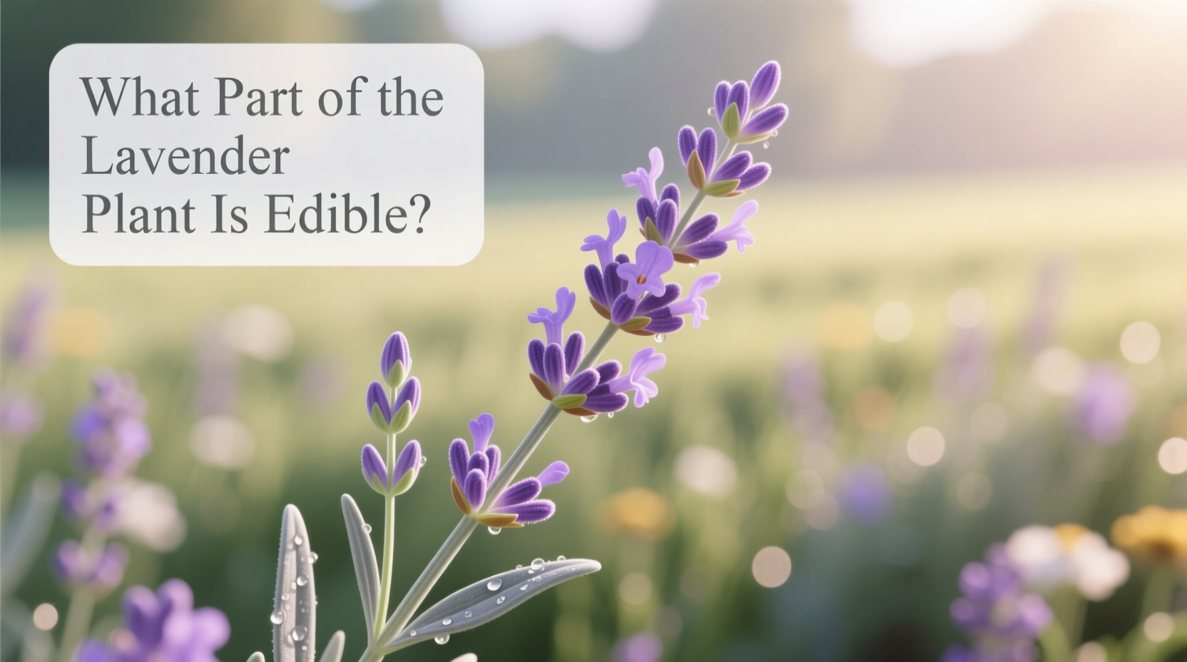 What Part of the Lavender Plant Is Edible?