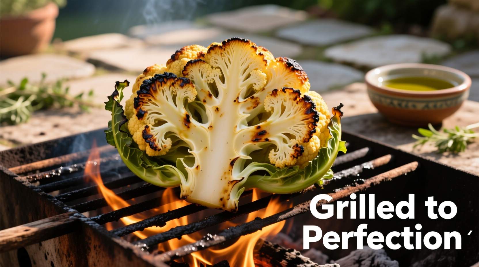 cauliflower on grill