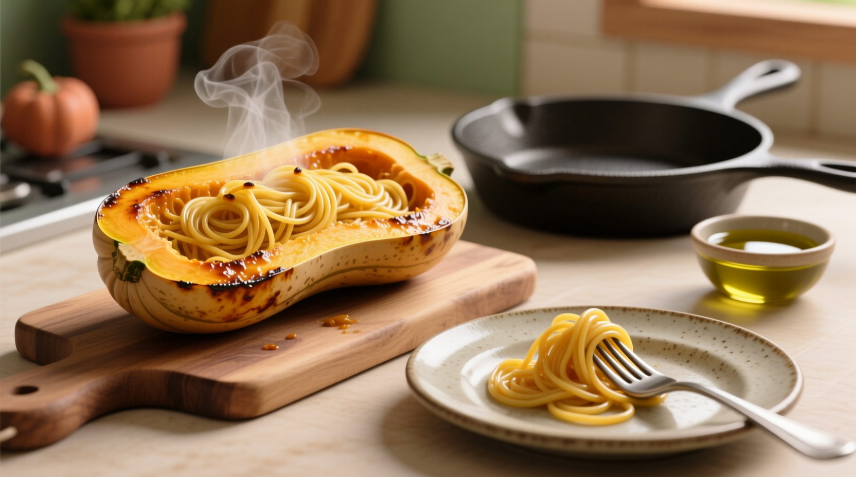 how to roast spaghetti squash
