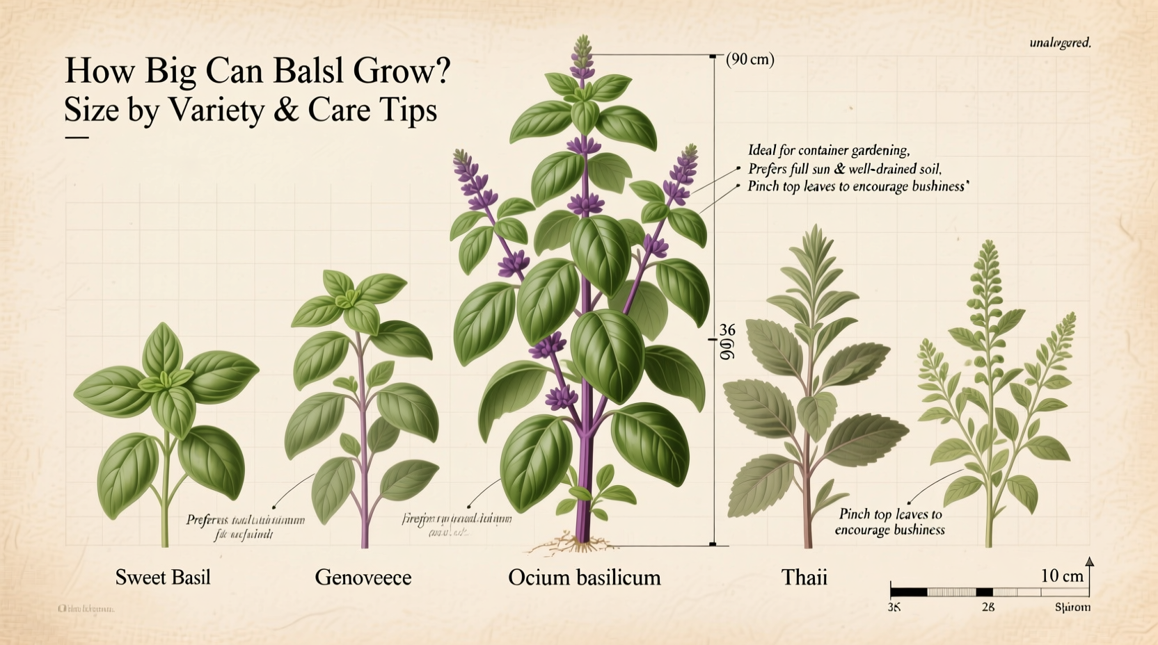How Big Can Basil Grow? Size by Variety & Care Tips
