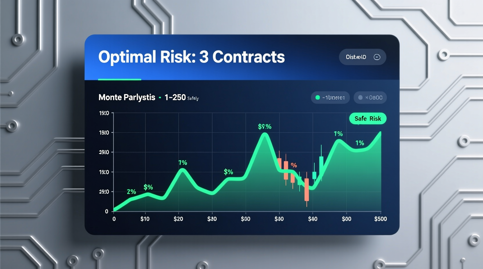 determining the optimal number of emini gold futures contracts to risk 250 safely