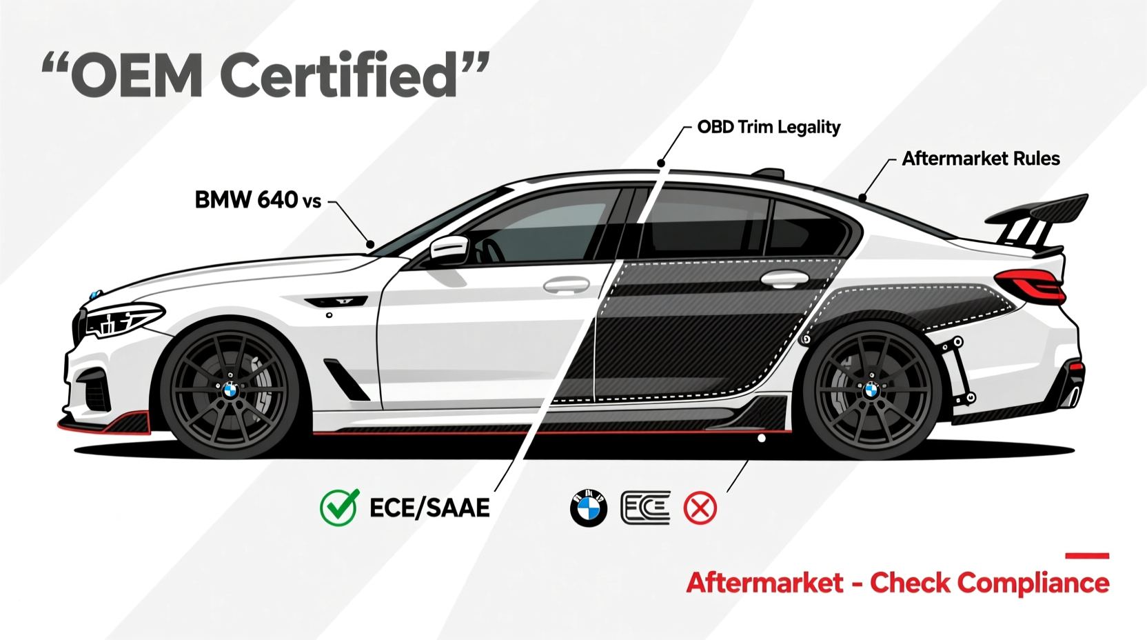 bmw 640d carbon trim legality