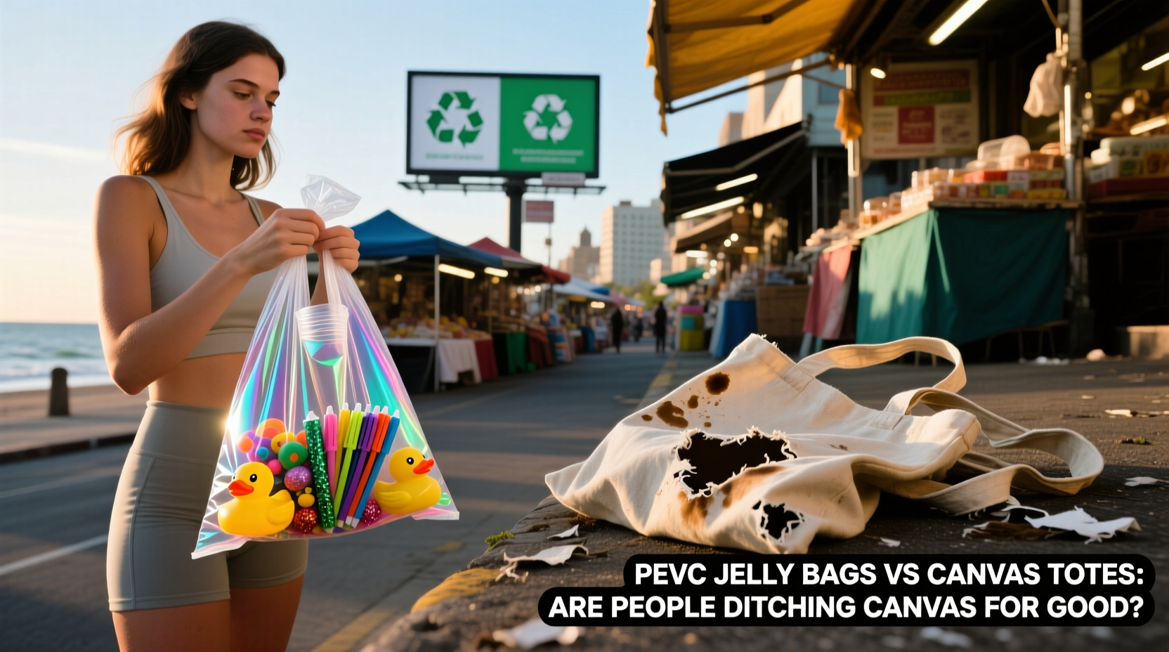 pvc jelly bags vs canvas totes are people ditching canvas for good