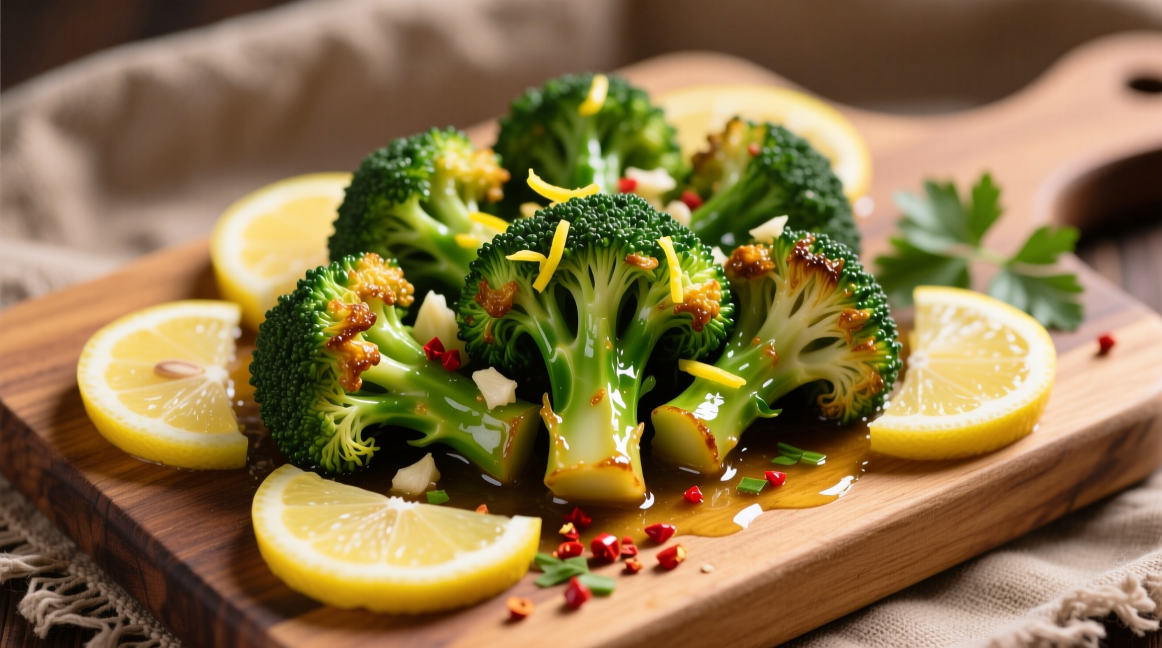 lemon garlic broccoli