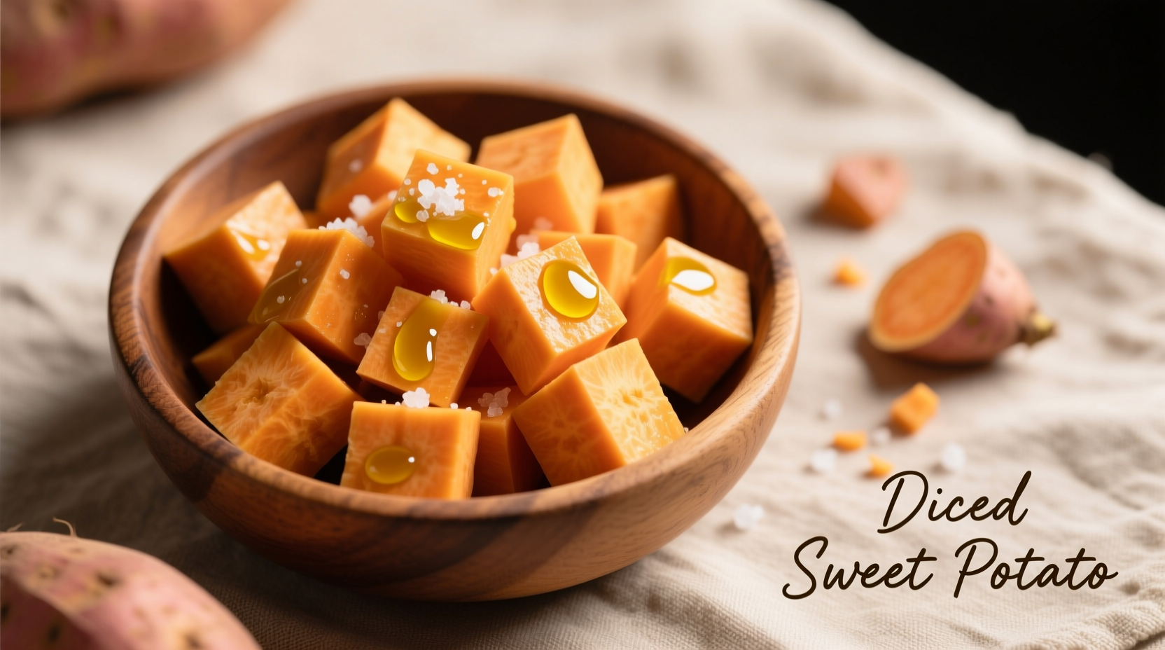 diced sweet potato