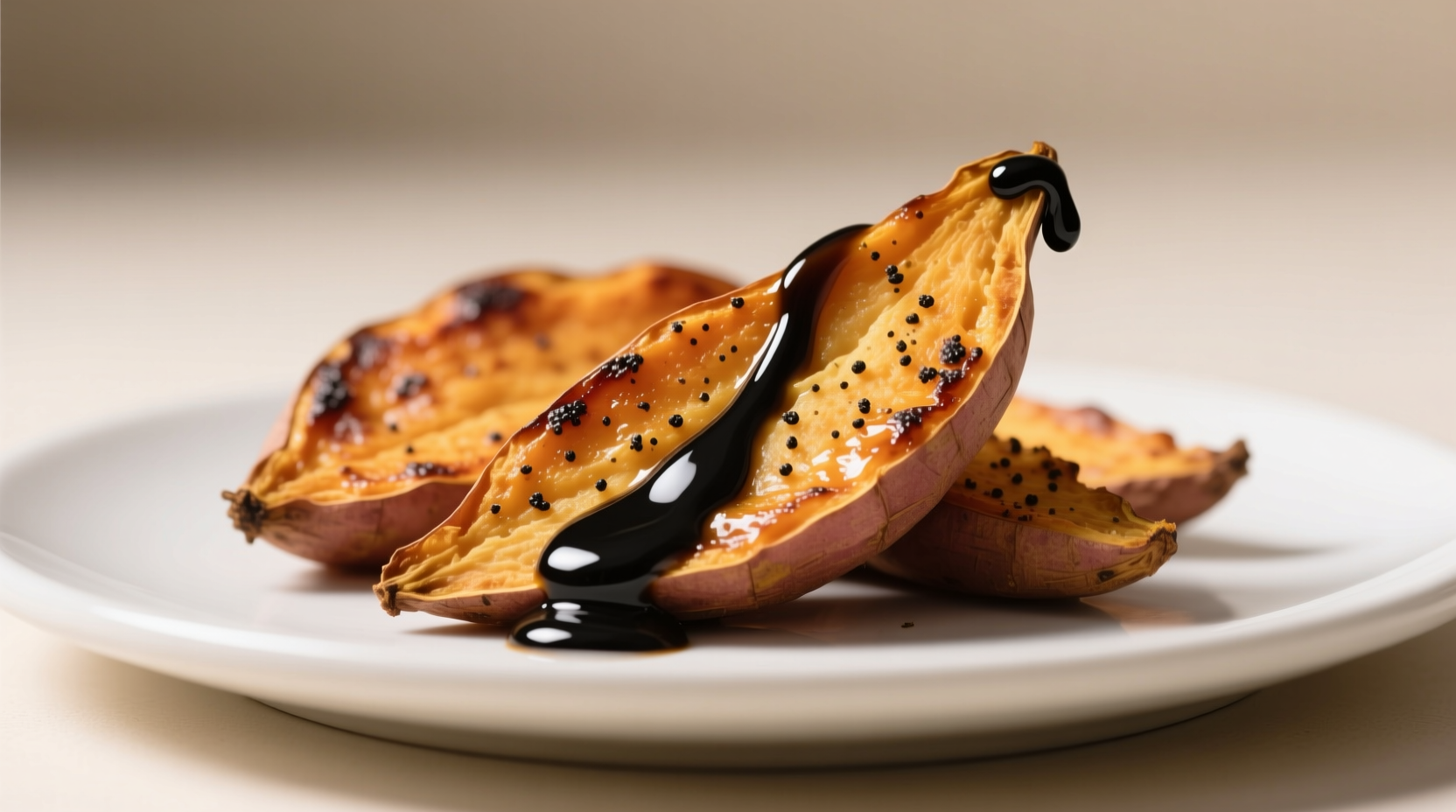 Roasted sweet potatoes drizzled with black pepper mayo versus poached salmon where pepper mayo would overwhelm