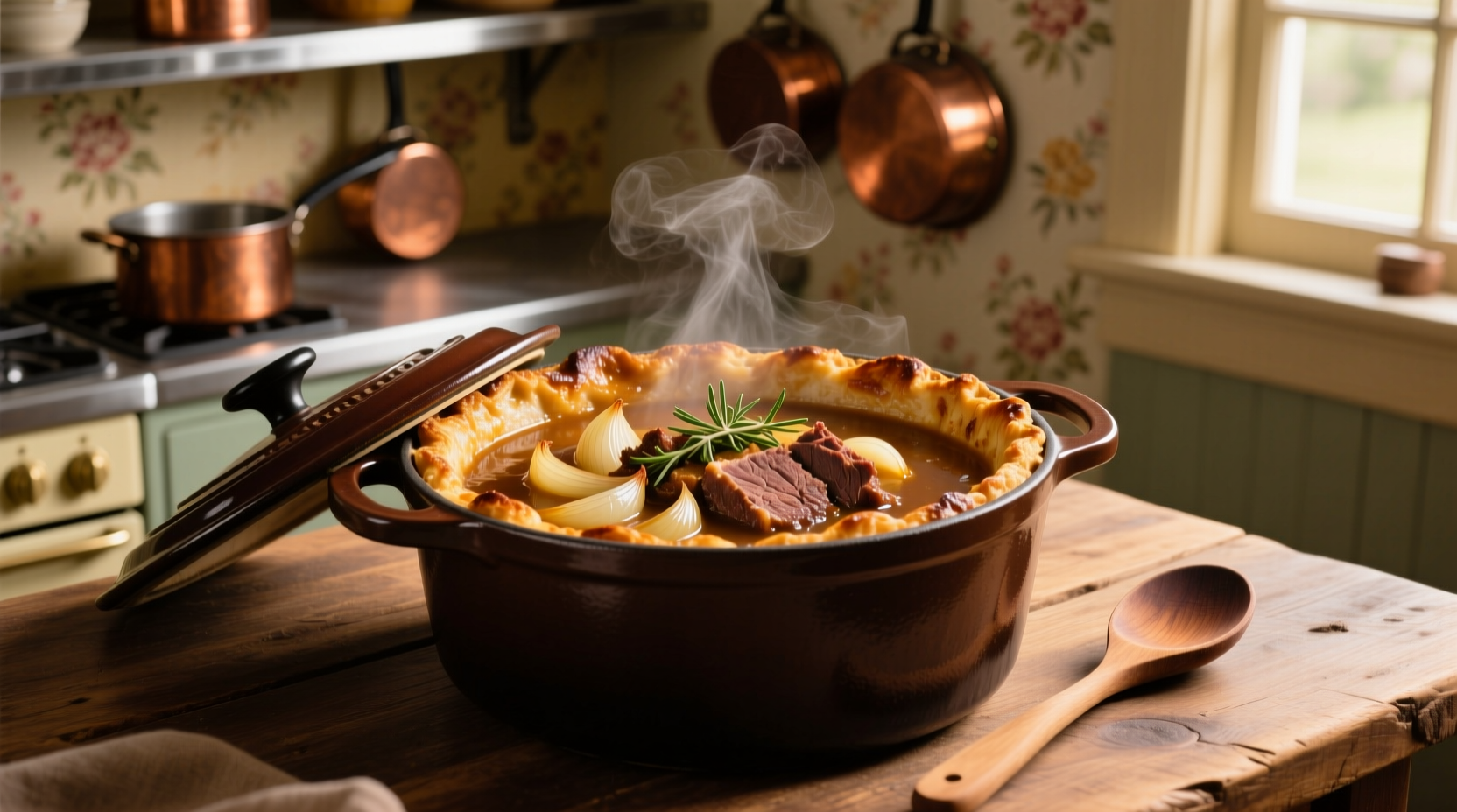 onion soup pot roast in dutch oven