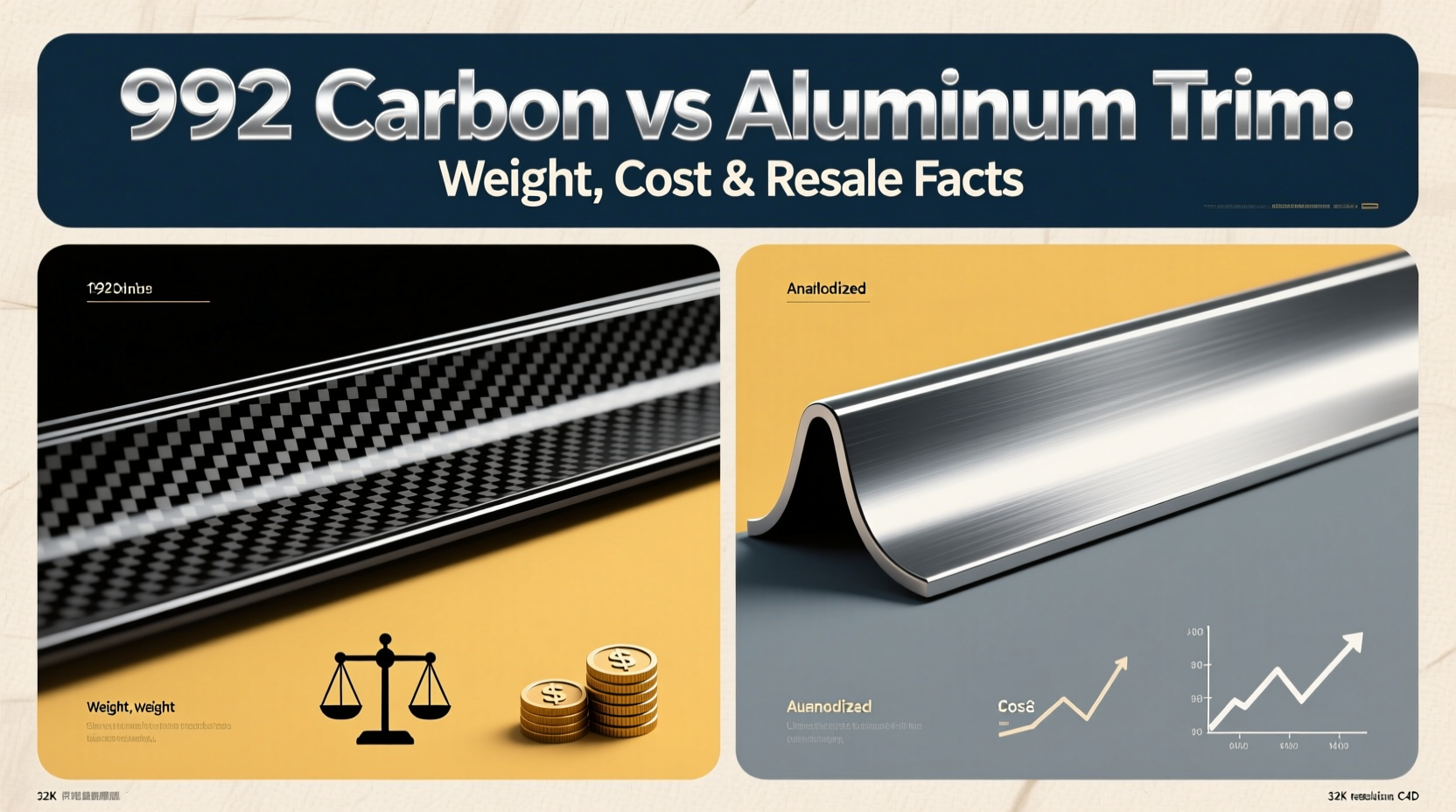 992 carbon vs aluminum trim