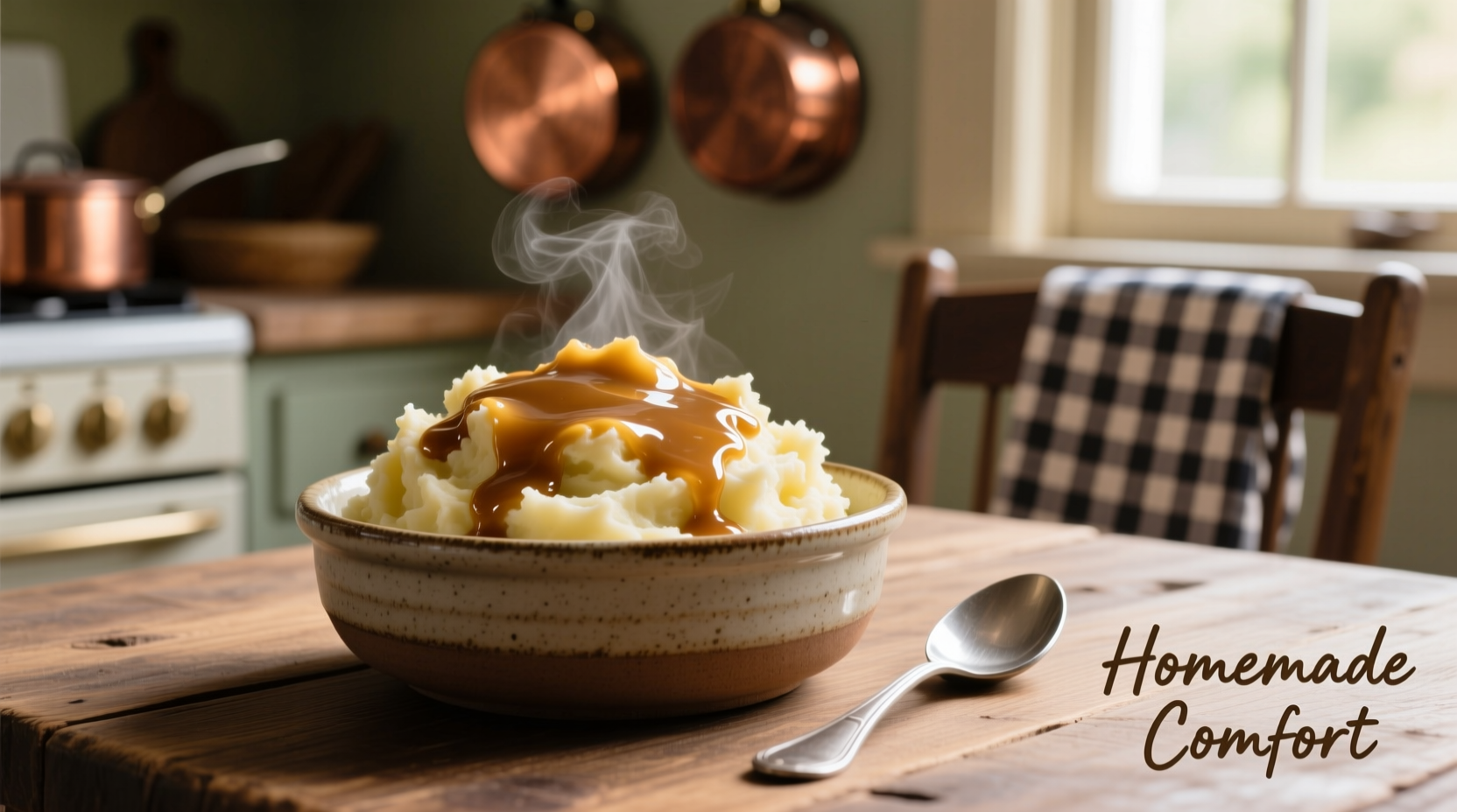 mashed potato and gravy