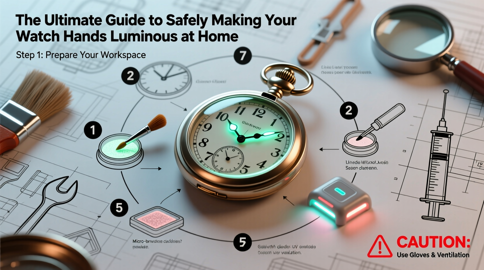 the ultimate guide to safely making your watch hands luminous at home