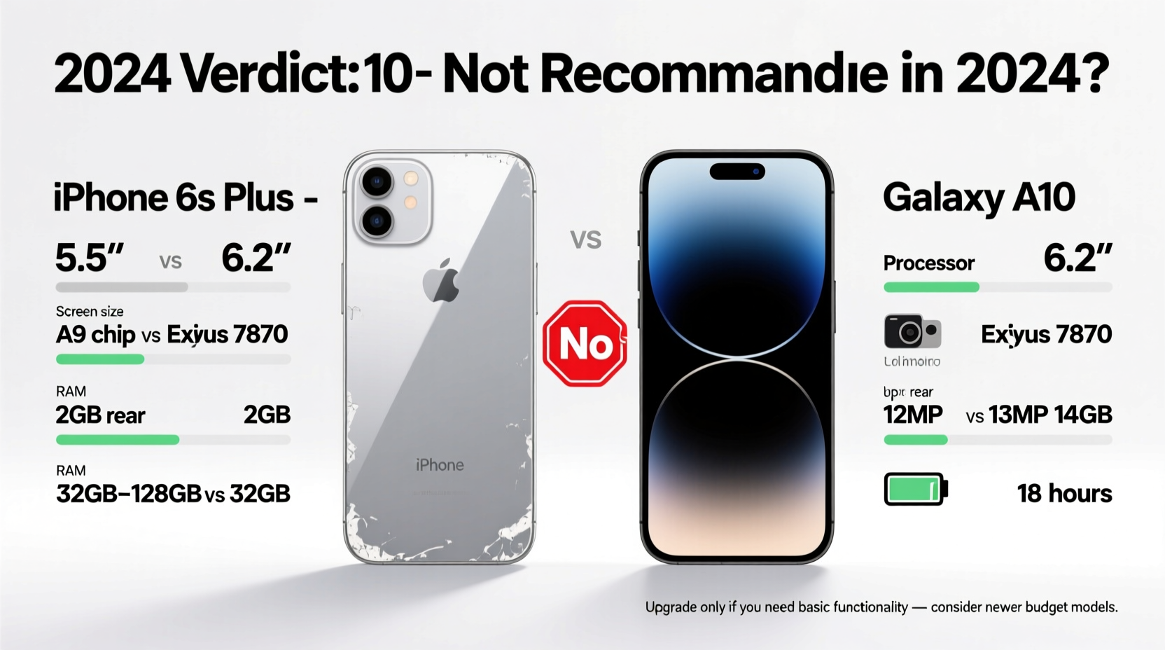 iphone 6s plus vs galaxy a10 is it worth upgrading in 2024