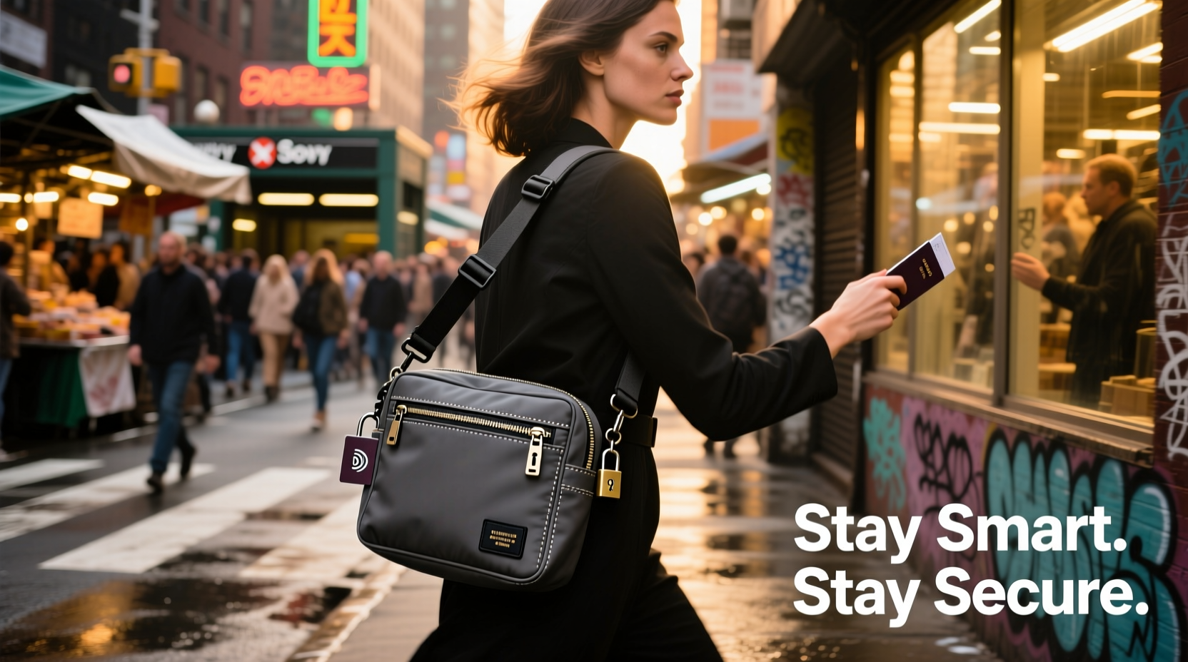 smart strategies to secure your valuables using a crossbody bag in busy city streets