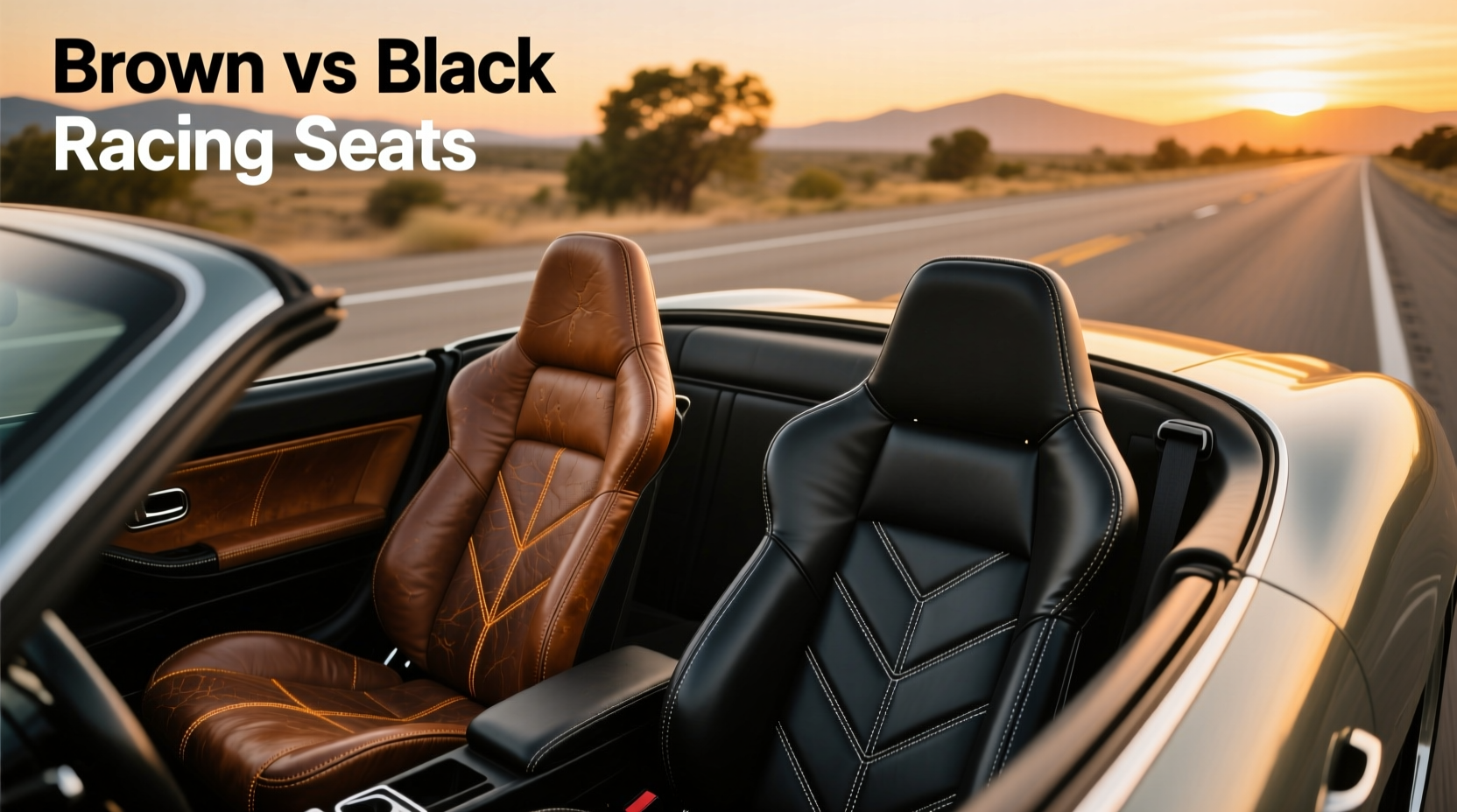 Brown Racing Chair Brown vs Black Racing Seats for Road Trips: Comfort, Style & Durability ...