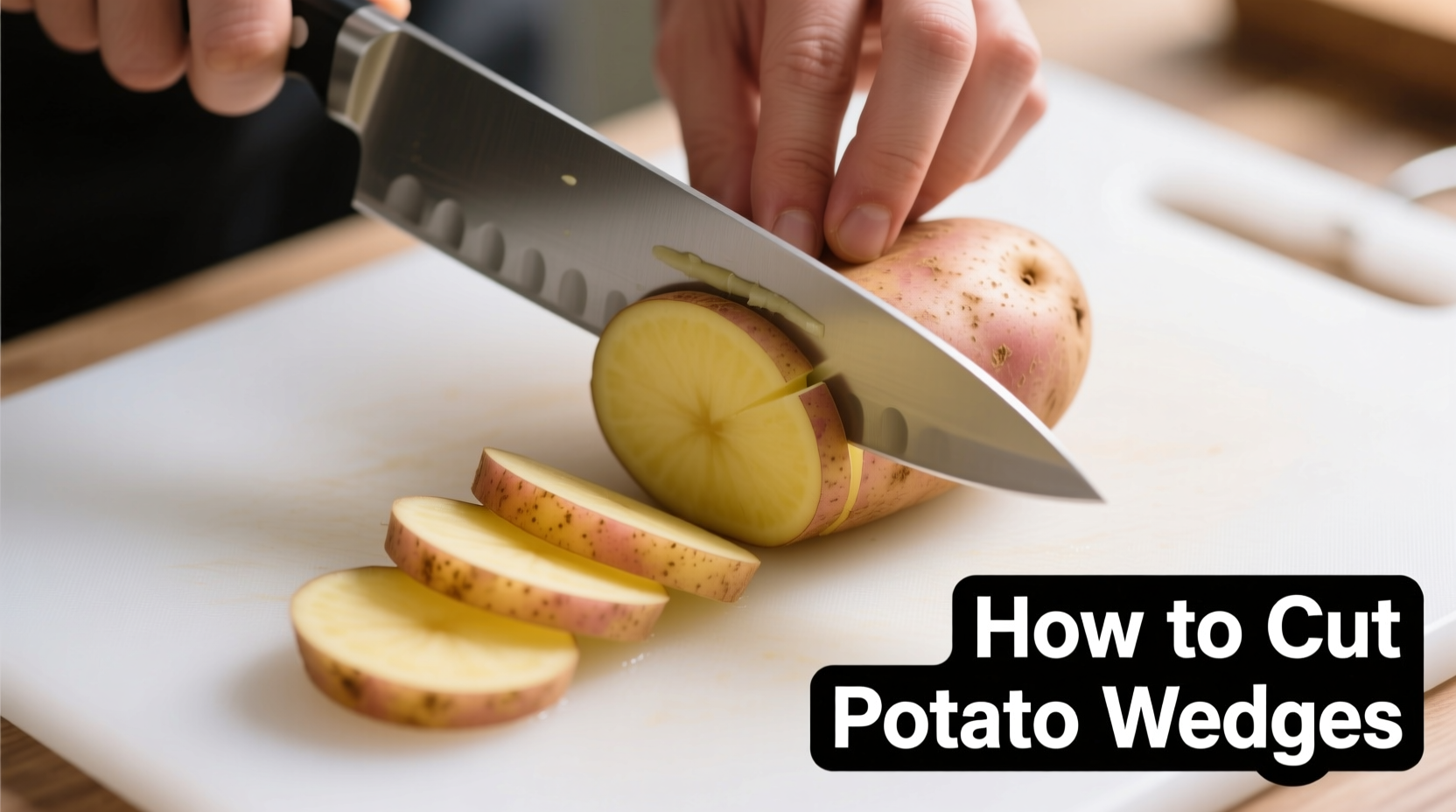 how to cut potato wedges