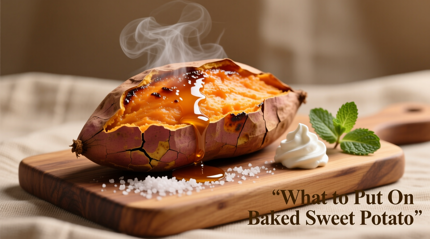 what to put on baked sweet potato