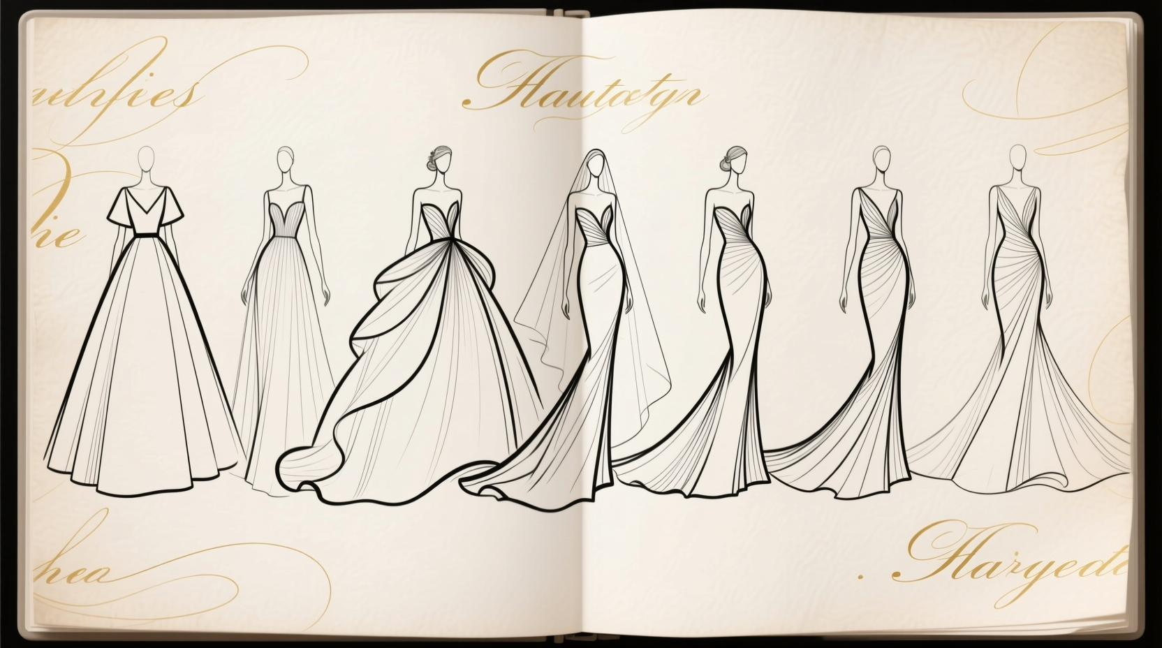 a line wedding dress styles