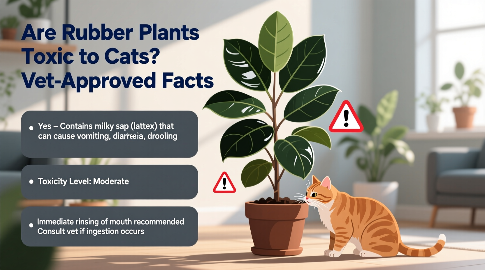 are rubber plants toxic to cats