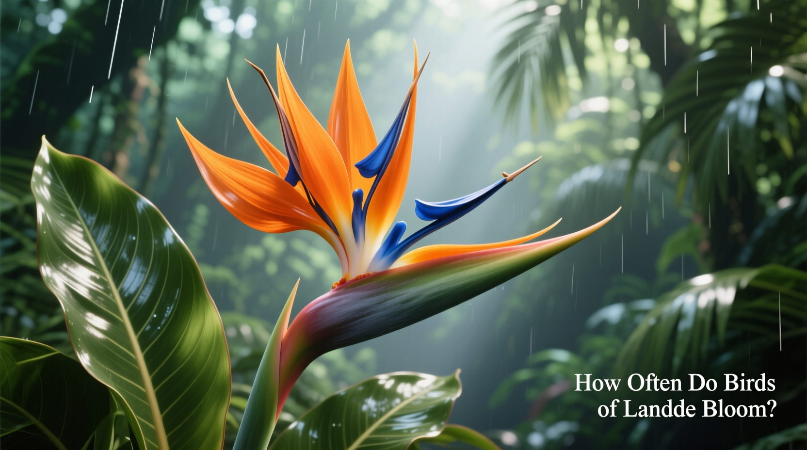 how often do birds of paradise bloom