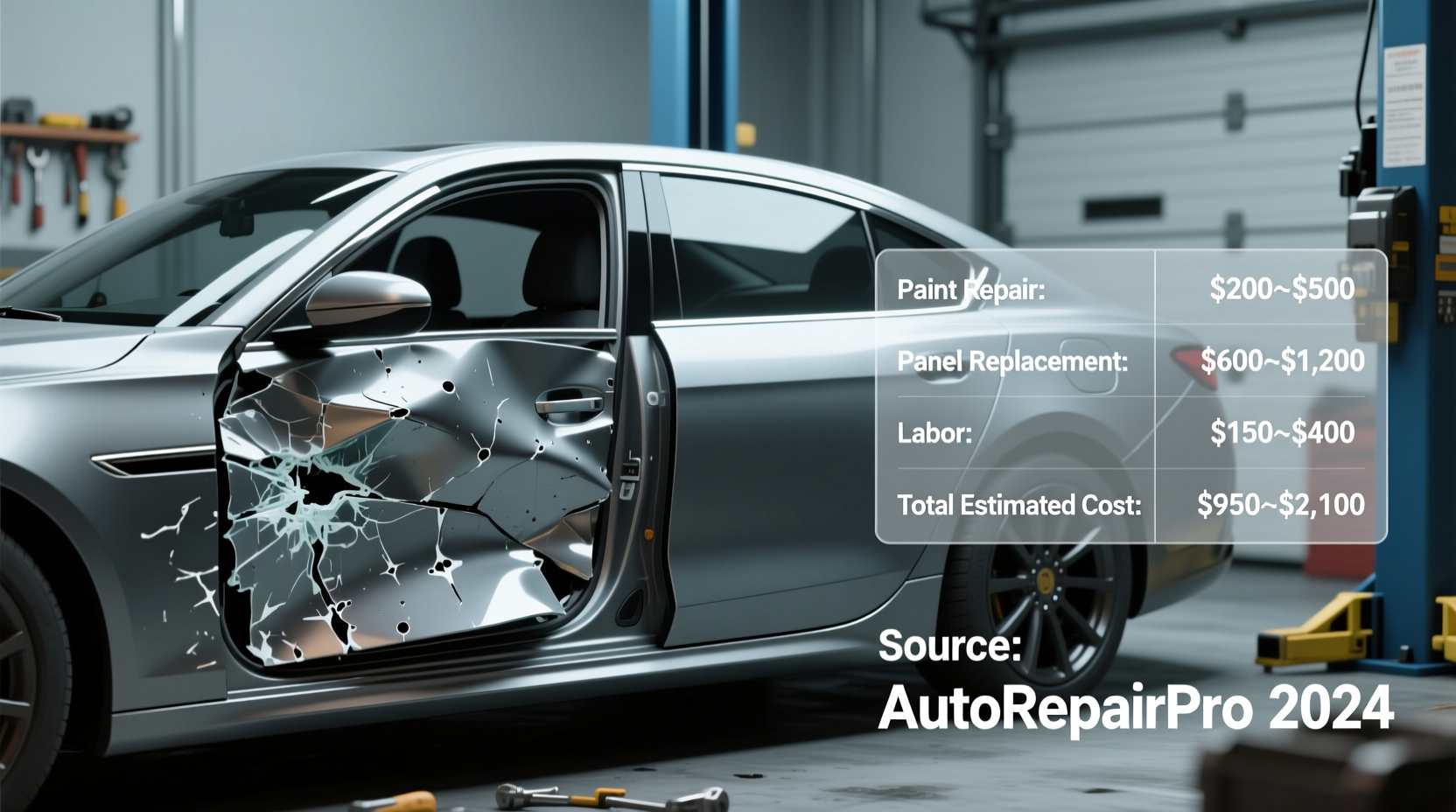 how much does it cost to repair a car door