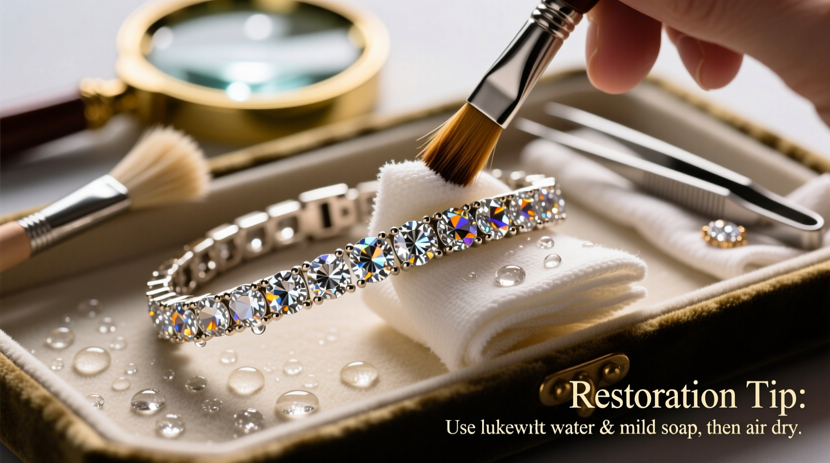effective methods to safely clean and restore sparkle to diamond and rhinestone bracelets