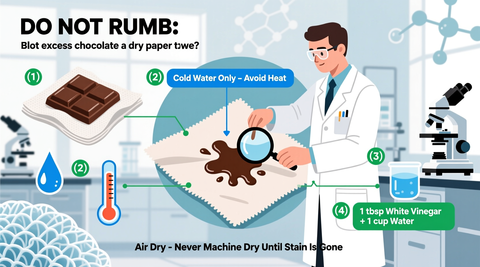effective techniques to remove chocolate stains from clothes without damage