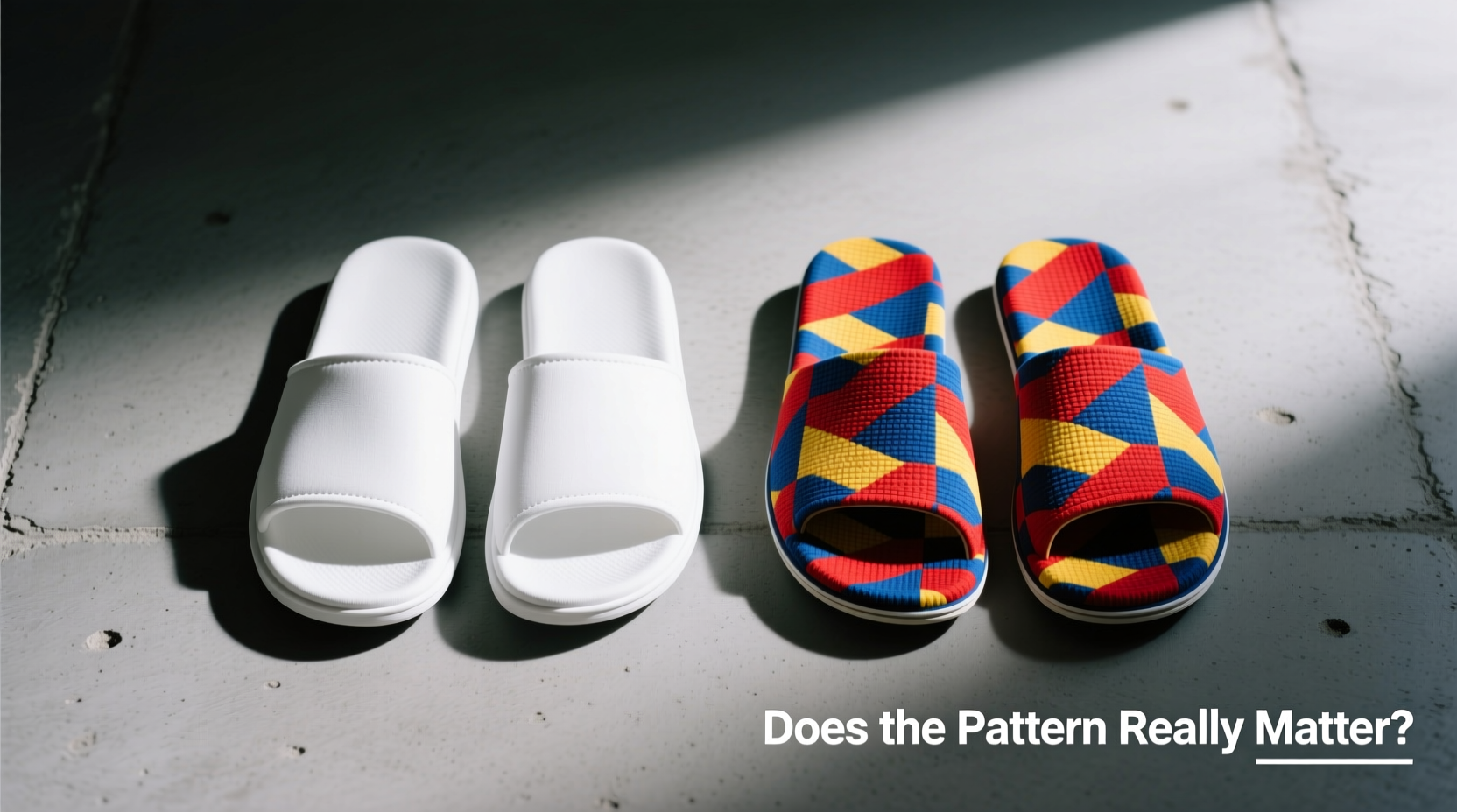 solid color vs patterned slippers does the pattern really matter or is it just hype