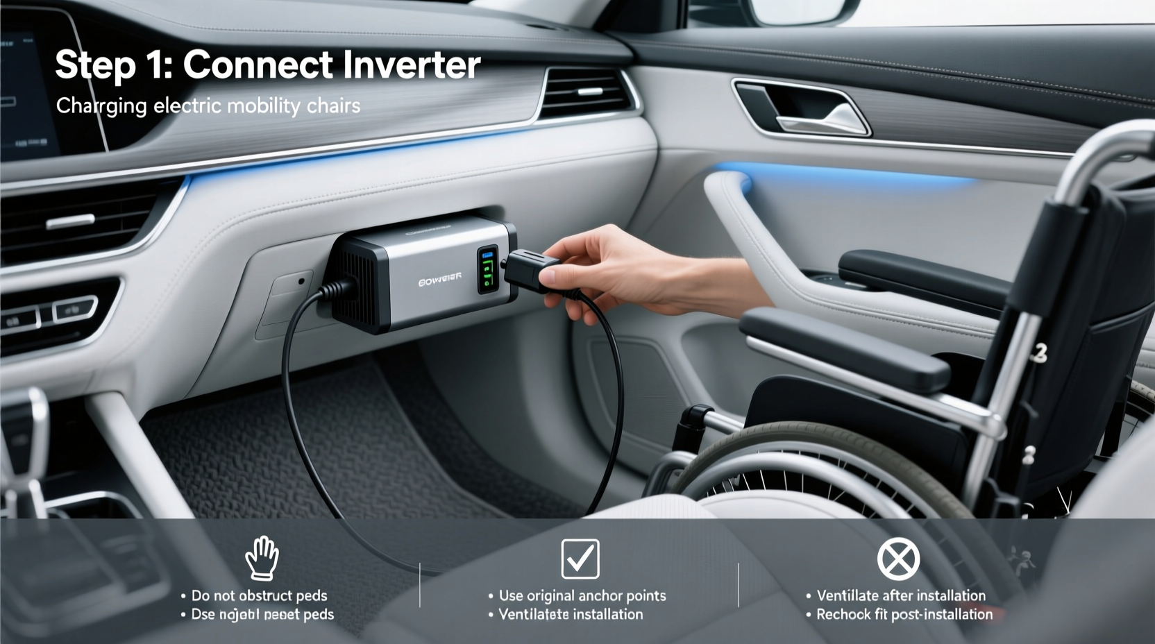 How to Choose Power Inverters for Charging Power Chair in the Car
