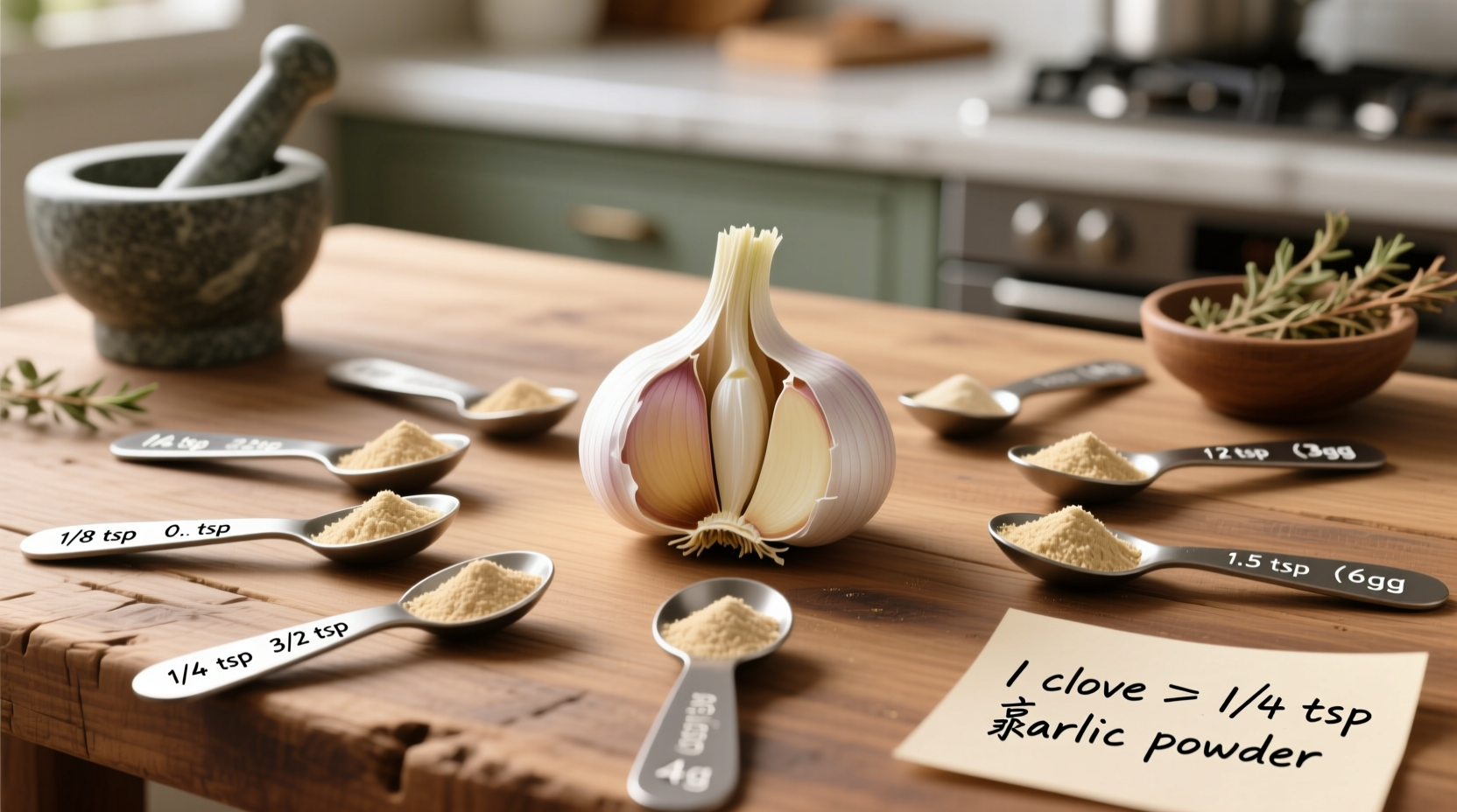 Garlic Powder to Clove Conversion: Exact Measurement Guide