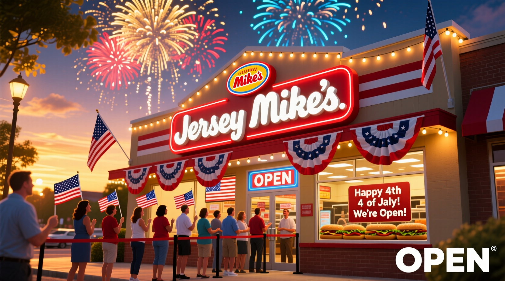 is jersey mikes open on 4th of july