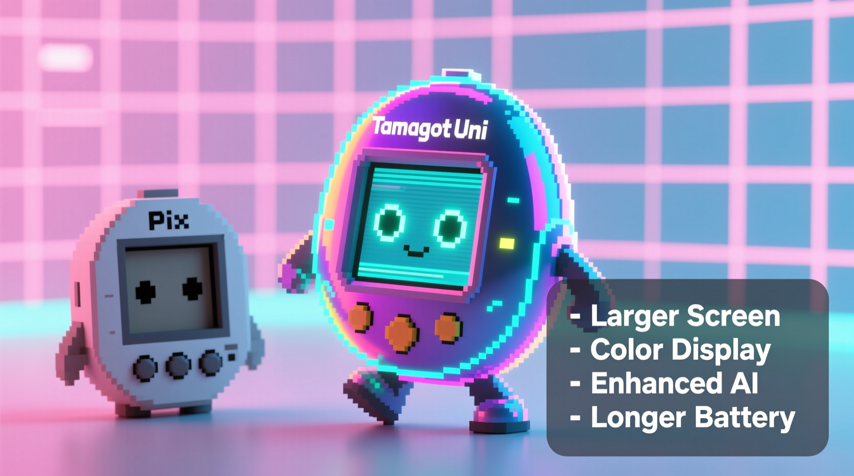 tamagotchi uni vs pix is the uni worth the upgrade from the pix