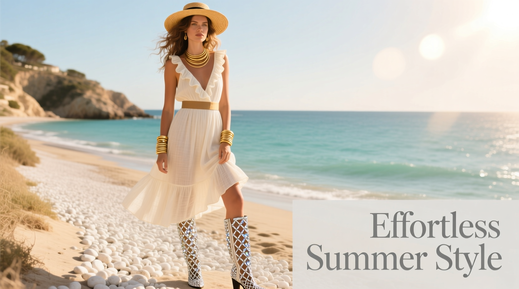effortless ways to style crystal mesh boots for chic summer looks