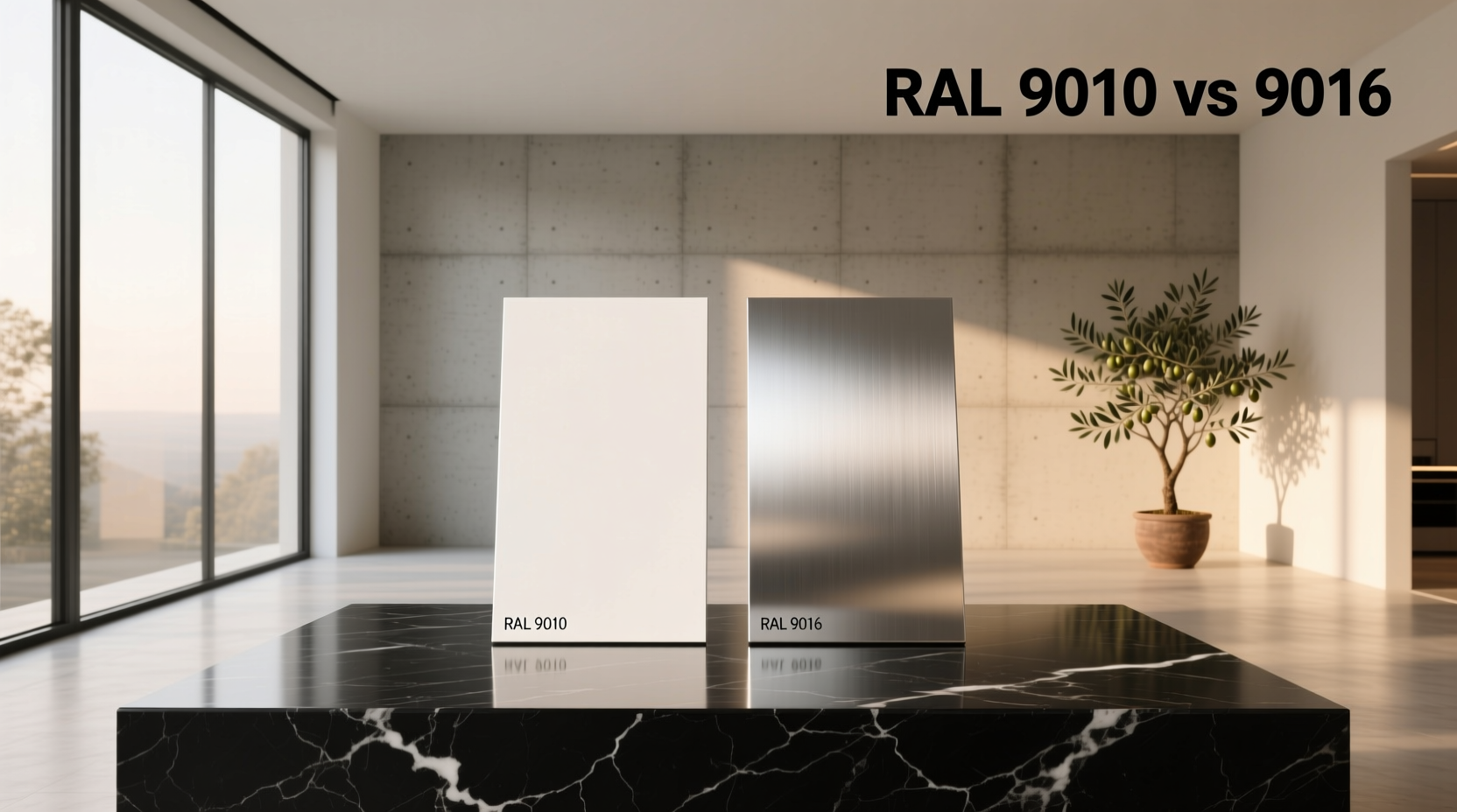 What Is the Difference Between RAL 9010 and RAL 9016 White?