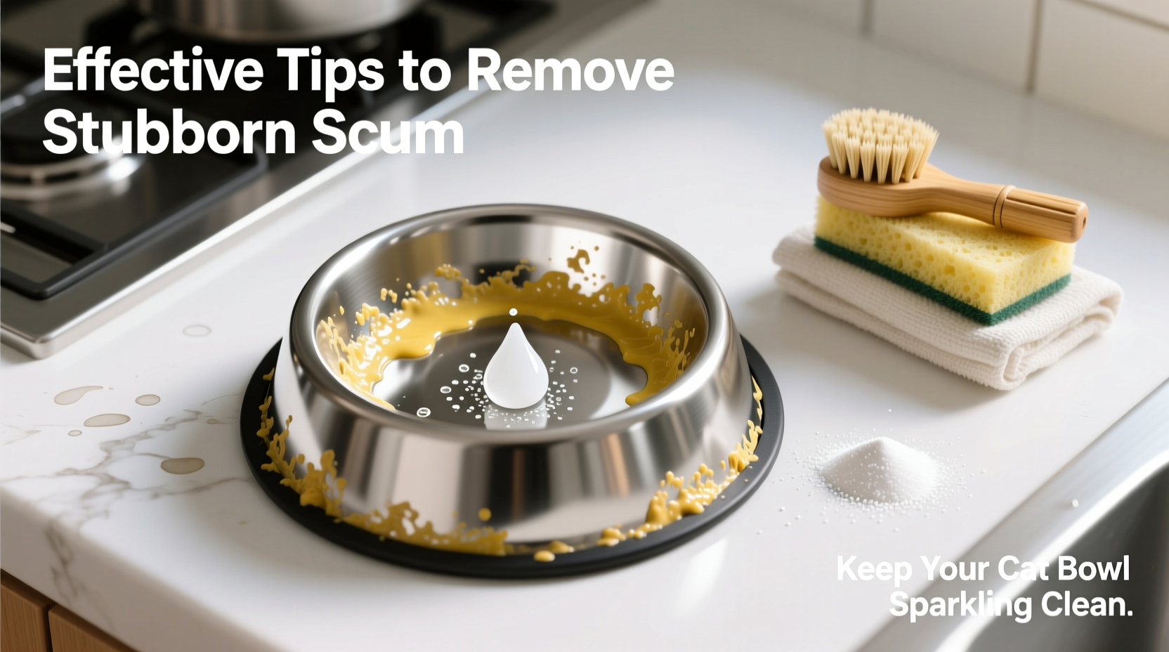 effective tips to remove stubborn scum from cat bowls and keep them sparkling clean