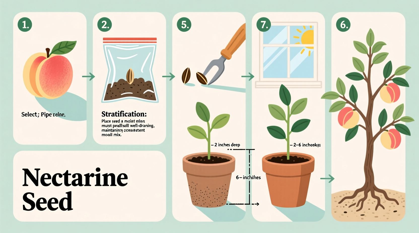 step by step guide to successfully growing nectarines from seed at home