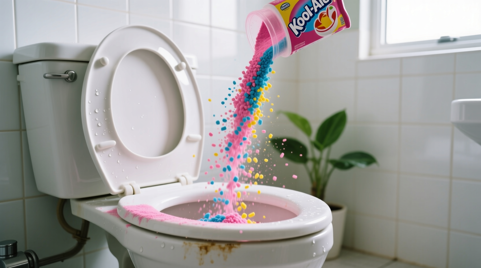 clean your toilet with kool aid