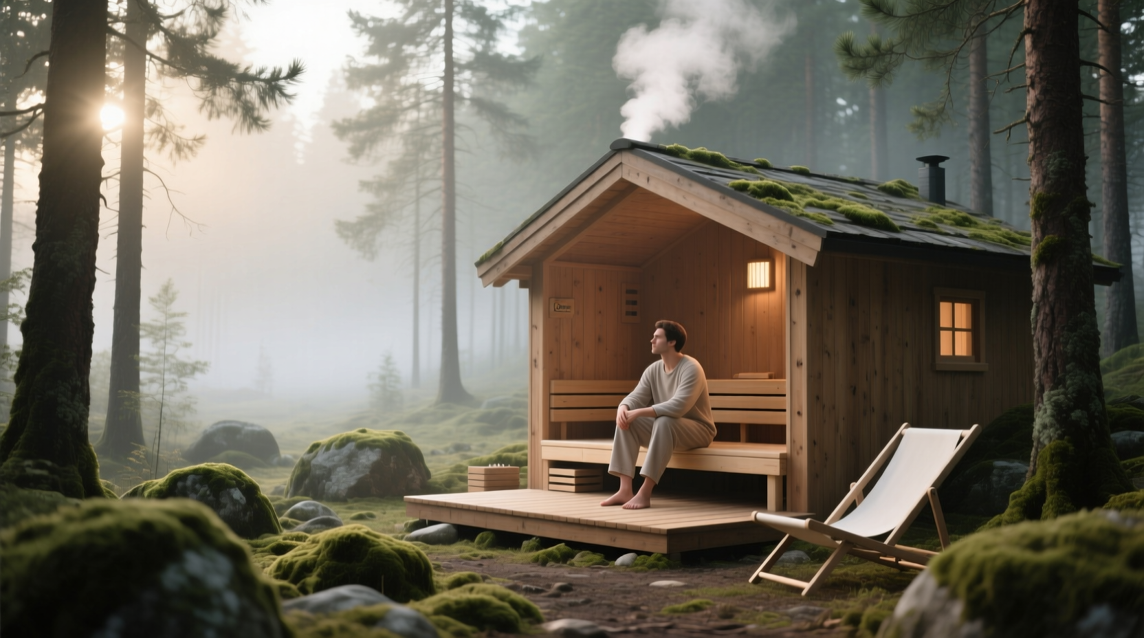1 person outdoor sauna guide