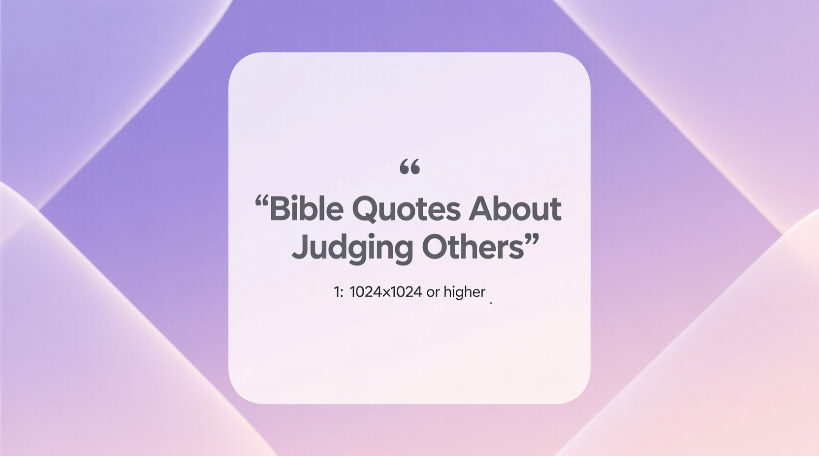 quotes from the bible about judging others