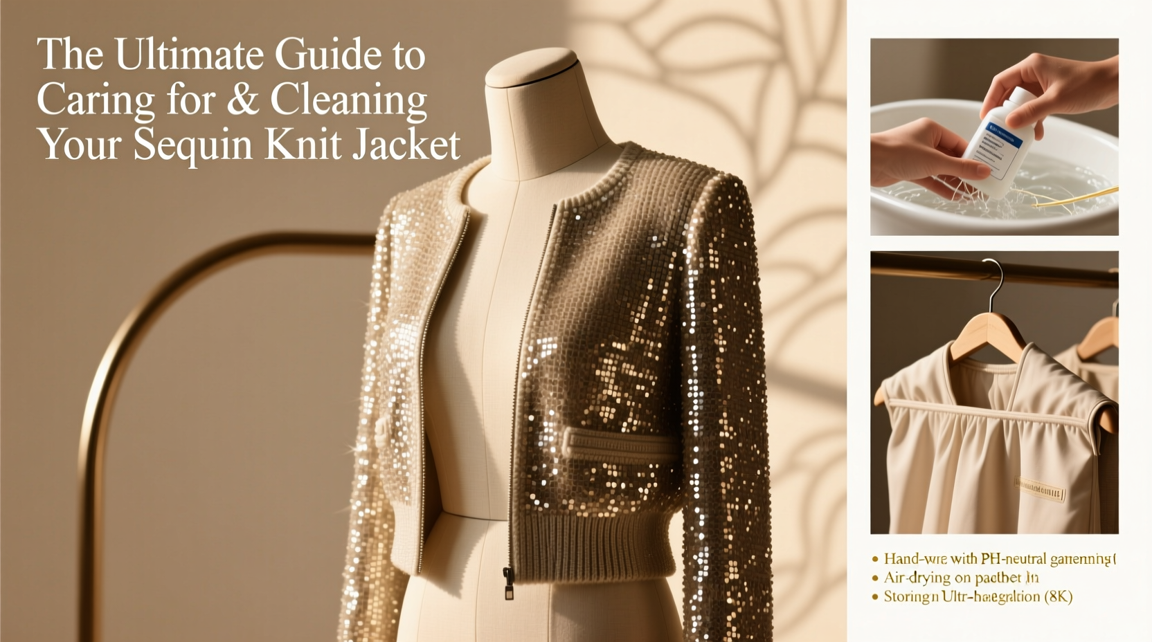 the ultimate guide to caring for and cleaning your sequin knit jacket safely and effectively