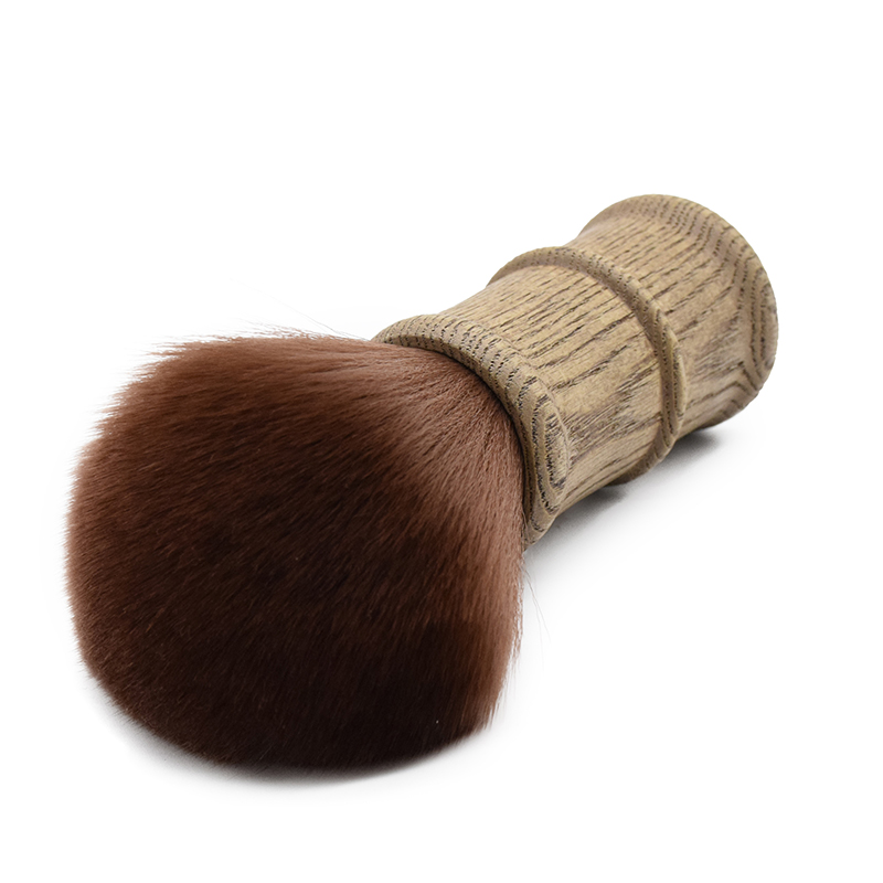 Vintage Neck Brush Barber Dust Hair Cleaning Brush Wood Handle Hair Styling Tools Hairdressing Accessories Neck Brush