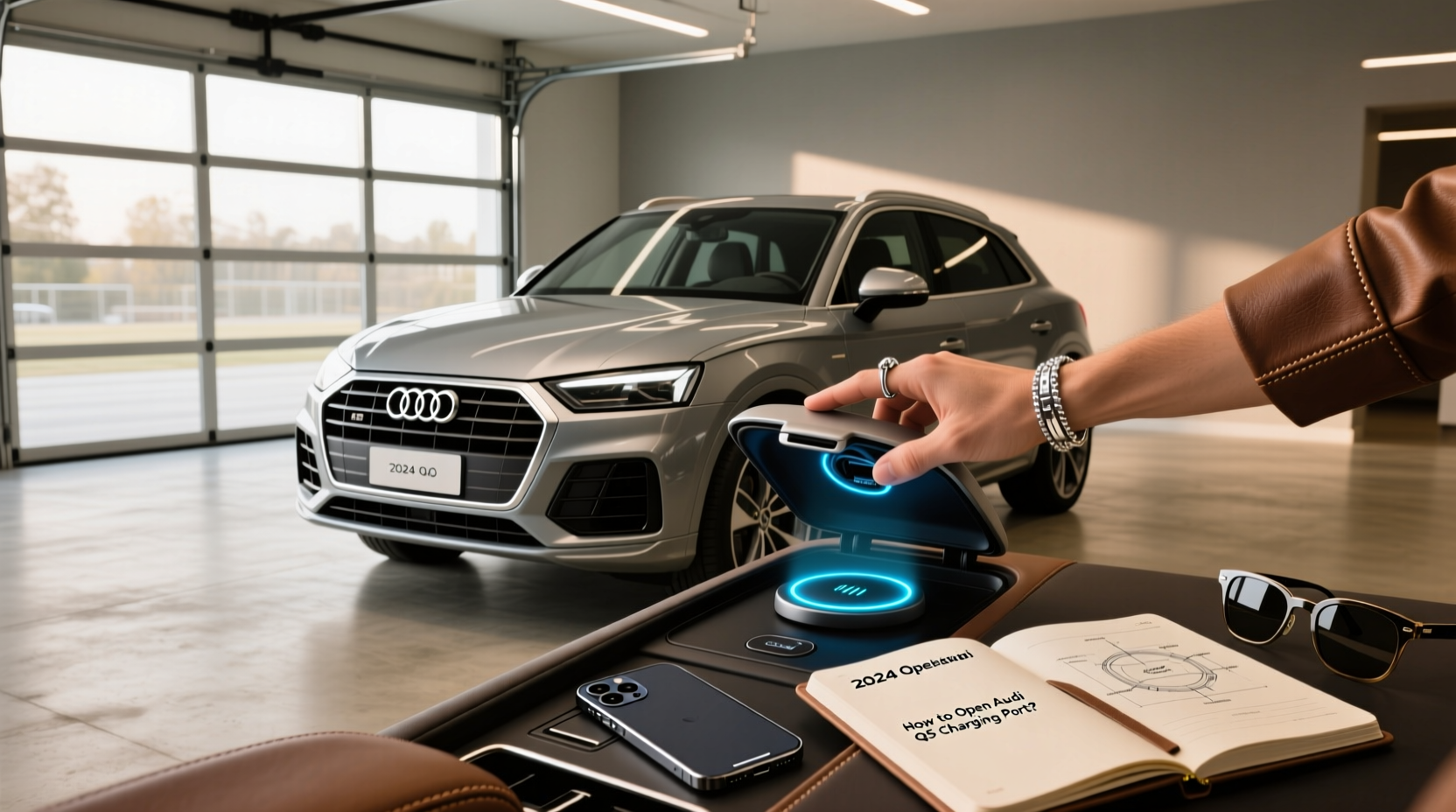 How to Open Audi Q5 Charging Port & Use Wireless Charging