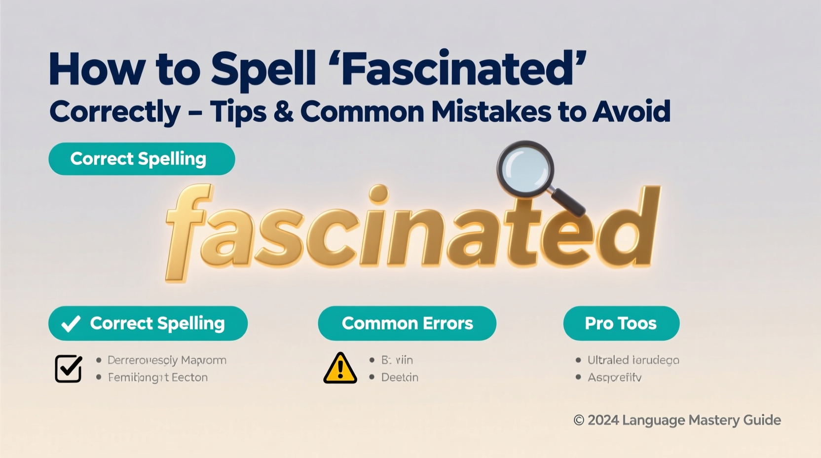 how to spell fascinated correctly tips and common mistakes to avoid