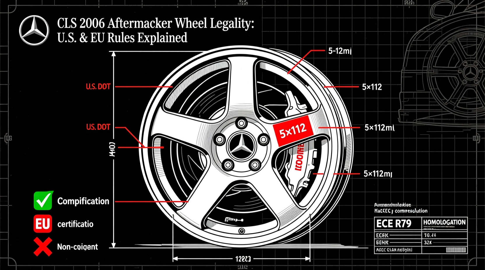 cls 2006 aftermarket wheel legality
