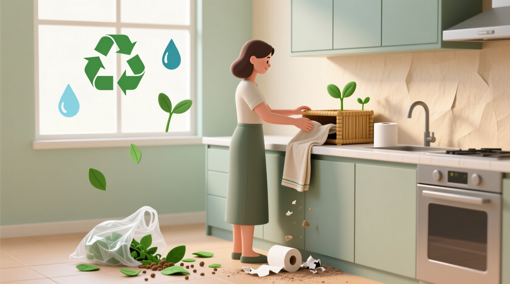 how break your paper towel and plastic bag habits