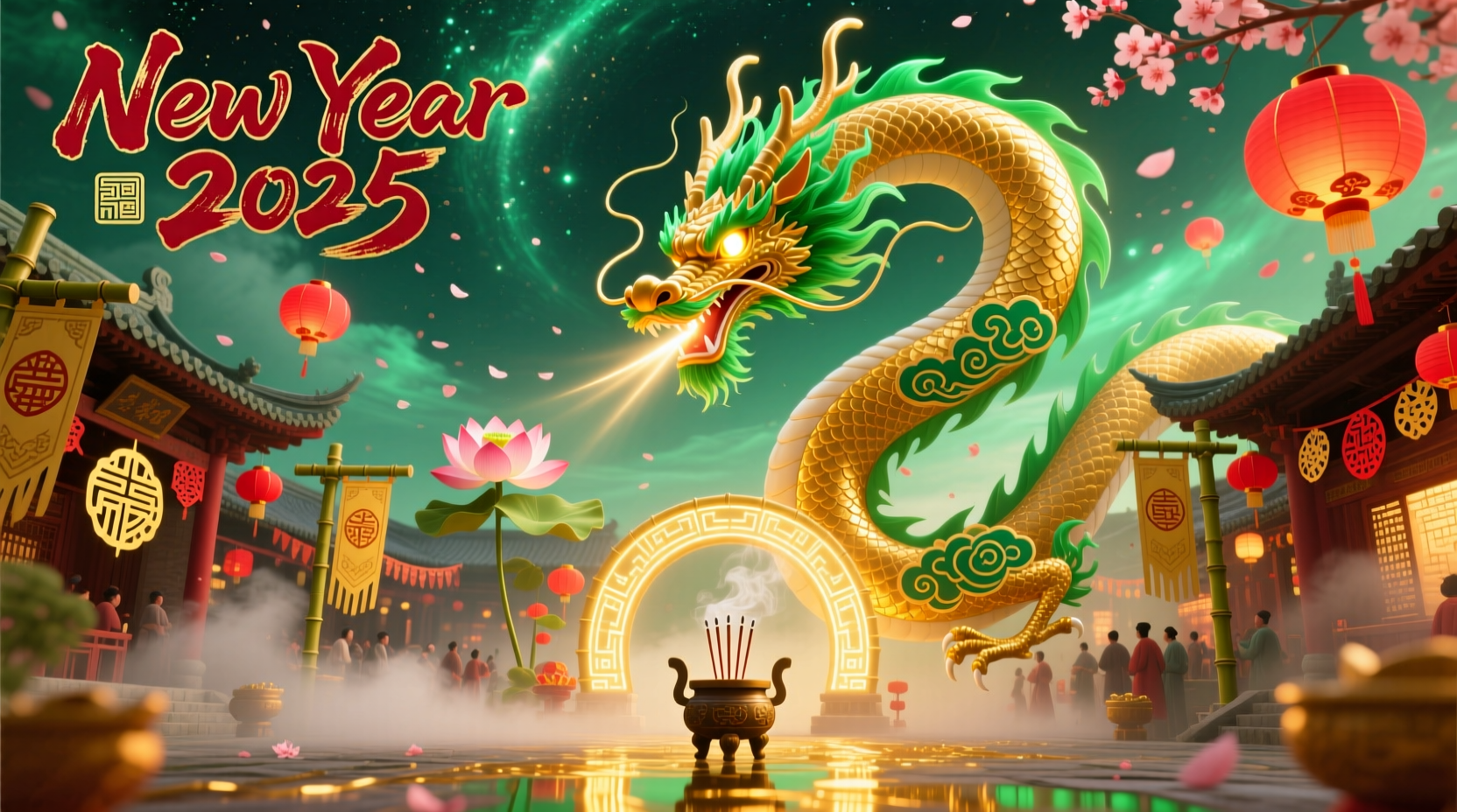 What Color Is New Year 2025? Golden and Green for Wood Dragon