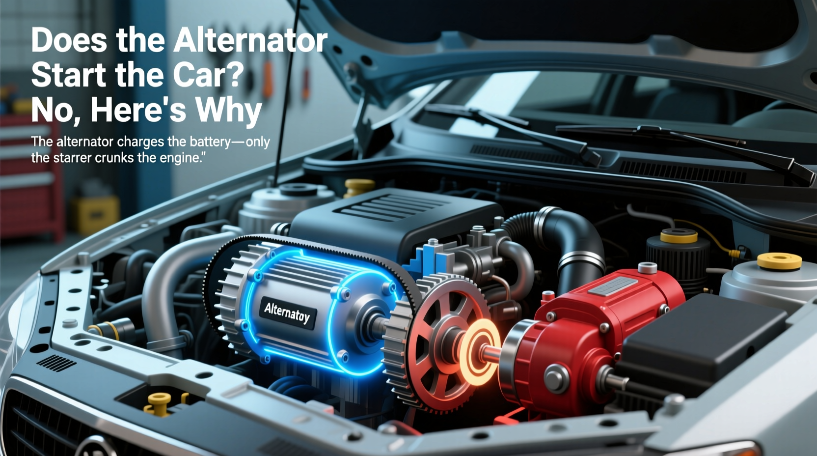 does the alternator start the car