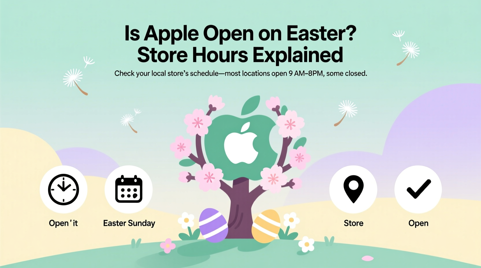 is apple open on easter