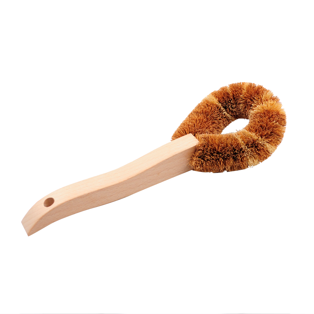 Multifunctional tool natural coconut bristle cleaning brush for kitchen