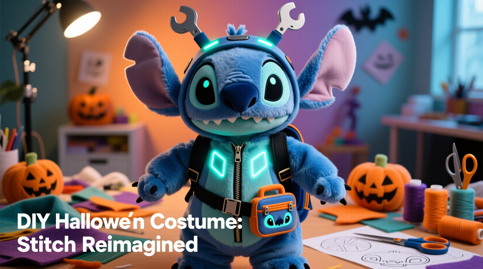 creative guide how to make a unique diy halloween costume using a stitch plush