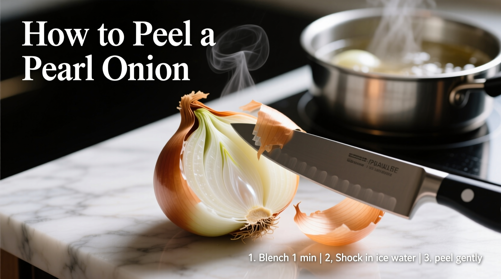 how do you peel a pearl onion